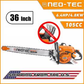 Neotec Ns8105 Sdb36-104-40463f 105cc Gas Chainsaw With 36ftft Bar And Chain Compatible 070 For Mill