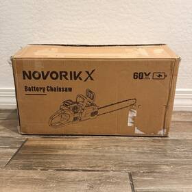 Novorikx Bcs160h Electric Chainsaw Brushless 60v 18 Inch &16 Cordless 5.0ah Battery Powered