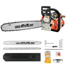 Novorikx Fcs256 55cc Gas Chainsaw Powered With 2-cycle Engine 20 Inch Handheld Chain Saw