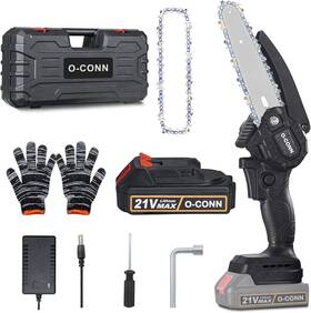O-conn Ocmc6in1 Mini Chainsaw 6 Inch O-conn Cordless Battery Powered With 2.0ah Bat