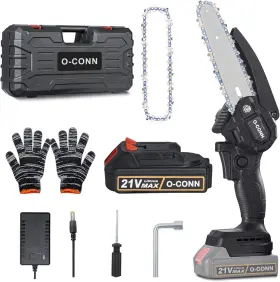 Ocmc6in1 O-conn Mini Chainsaw 6 Inch Cordless Battery Powered With 2.0ah Bat