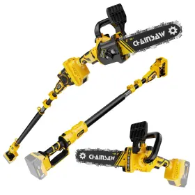 Oihpar 717019846016 2-in-1 Cordless Pole Saw 8 Inch Brushless Chainsaws Compatibility With