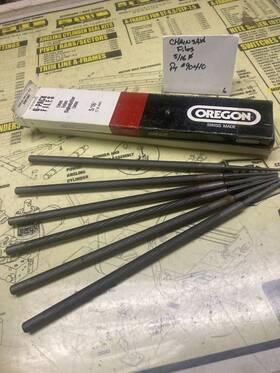 Oregon 90410 Chainsaw Sharpening Files - 5/16 Inch Diameter 6-pack