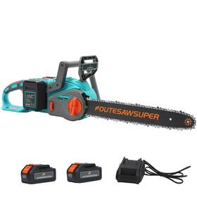 Outesawsuper 607601964818 16-inch Electric Chainsaw Cordless Battery Powered With Brushless M