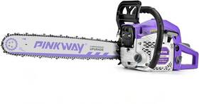 Pinkway 717049727835 2-cycle 63cc Chainsaw Saw Gas Powered 20 Inch Chain Saws Cordless Petrol Hand