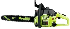 P3314 Poulan 079902233335 14 Inch 33cc Gas Chainsaw 2-cycle With Chain Brake And Oiler Refurbished
