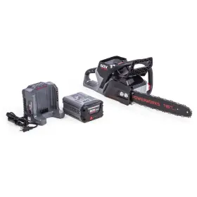 Powerworks 841821038885 60v Brushless 16-inch Chainsaw 2.5ah Battery And Charger Included