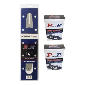 Ppbad1438lp043507a074 Proven Part 14in Bar And 2 Chains 3/8lp .043 50dl For Stihl 020super / 020t 021 023