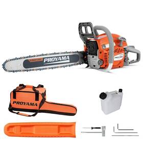 Proyama 795847768755 62cc Gas Powered Chainsaw 20 Inch 2-cycle Petrol Handheld Cordless Chain Saw