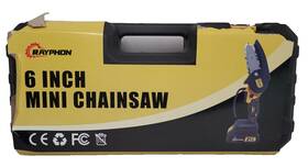 Rayphon B0cgrfd6kx 6 Inch Mini Chainsaw Cordless Battery Powered Easy To Use Lightweight