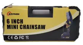 B0cgrfd6kx Rayphon 6 Inch Mini Chainsaw Cordless Battery Powered Easy To Use Lightweight