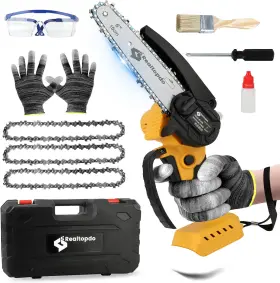Realtopdo 313090389352 6 In Chainsaw Compatible With Dewalt Battery 20v - Mini Electric Cordless Brushl