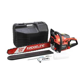 Ridgeline 193309970294 22 Inch 58 Cc Gas Powered 2-stroke Portable Chainsaw With Case