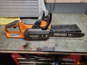 Ridgid 313046044069 18v Brushless 12 Inch Electric Battery Chainsaw Tool Only