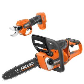 Ridgid R01101b-pnr Rear Handle Chainsaw Brushless Li- Ion Cordless Tool Only With Pruner 18v