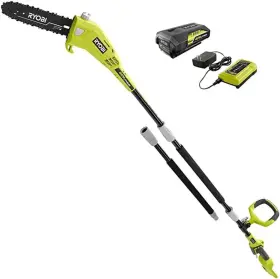 Ryobi 046396033222 Cordless Battery Pole Saw With 2.0 Ah And Charger