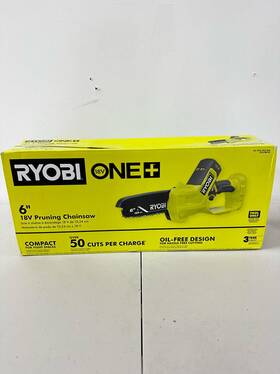 Ryobi 046396051103 One 18v 6 Inch Battery Compact Pruning Mini Chainsaw Tool Only-