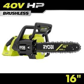 Ryobi 046396054524 40v Hp Brushless 16 Inch Battery Cordless Electric Chainsaw Tool Only