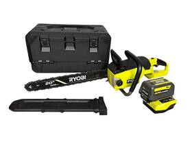 Ryobi 046396054555 40v Hp Brushless 20 Inch Battery Chainsaw With 8.0 Ah And Charger