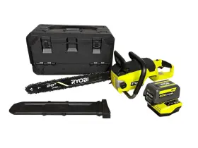 Ryobi 046396054555 40v Hp Brushless 20 Inch Battery Chainsaw With 8.0 Ah And Charger