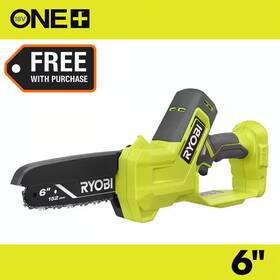 Ryobi 313037243266 One 18v 6 In Cordless Battery Compact Pruning Mini Chainsaw Tool Only