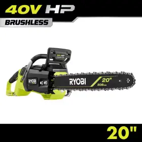Ryobi 313098940944 40v Hp Brushless 20 Inch Battery Cordless Electric Chainsaw Tool Only