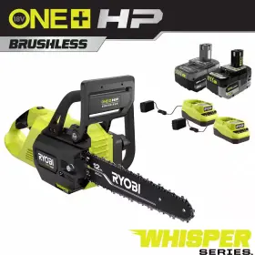Ryobi 445032668621 One Hp 18v Brushless Whisper Series 12 Inch Battery Chainsaw With 6.0 Ah