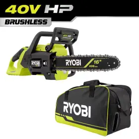 Ryobi 445046143152 40v Hp Brushless 16 Inch Battery Cordless Electric Chainsaw With Universal Chains