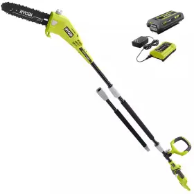 Ryobi 445049619692 40v 10 Inch Cordless Battery Pole Saw With 2.0 Ah And Charger