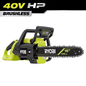 Ryobi 445049716735 40v Hp Brushless 16 Inch Battery Cordless Electric Chainsaw Tool Only