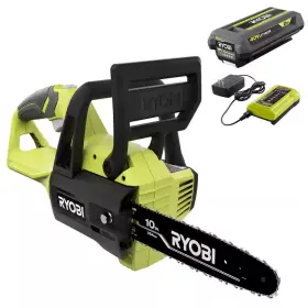 Ryobi 705353112706 40v 10 Inch Battery Powered Chainsaw With 2.0 Ah And Charger