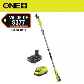 Ryobi 726084946736 One 18v Cordless Pole Lopper With 2.0 Ah Battery And Charger