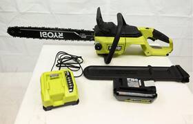 Ryobi Ry405011vnm 40v Hp Brushless 20 Inch Battery Chainsaw Tool-only Used