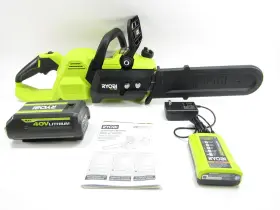 Ry405100vnm Ryobi 40v Hp 14 Inch Brushless Cordless Chain Saw Kit