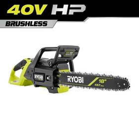 Ryobi Ry40hpcw01b 40v Hp Brushless 18 Inch Cordless Battery Powered Chainsaw Tool Only
