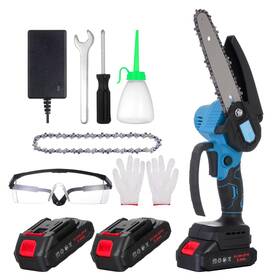 Sailaiji 797387731022 6 Inch Mini Chainsaw Cordless - Powerful 850w Electric With Dual 21v