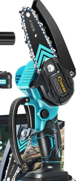 Saker 119270419884 4ftft Mini Chainsaw Portable Electric Cordless Handheld Chain Saw