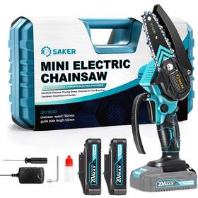 Saker 860013301514 Mini Chainsawportable Electric Chainsaw Cordlesssmall Handheld Chain Saw Prun