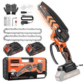 Saker Gj61528-x47954 Handheld Mini Chainsaw 6 Inch Cordless Electric With 550w Motor 2