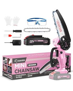 Saker Sk1806m-01 Mini Chainsaw 6 Inch Chainsaws 2025 Upgraded Cordless Electric Chain