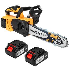 Salem Master 810147641284 12-inch Electric Chainsaw With 2 Battery Pack - Lightweight High-power 20v C