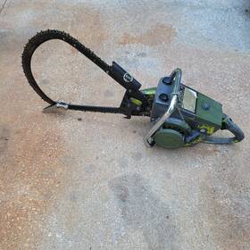 Sears 44015 Vintage H47g Gear Drive Chainsaw With Original 18 Inch Bow Bar And Chain