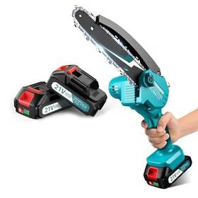 See Sii D01027hxifg-419034 6 Inch Mini Cordless Chainsaw W/ 2x2000mah Batteries Battery Powered