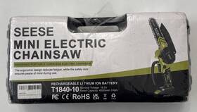 Seese T1840-10 6 Inch Brushless Mini Electric Chainsaw 18.5v Read Details