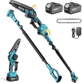 Seesii 313096892849 2-in-1 Electric Pole Saws Brushless Mini Chainsaw Cordless 6 Inch 2 X 4