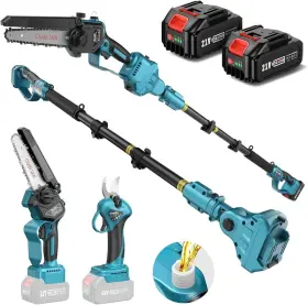 Ps600  Seesii 445036743751 4-in-1 Pole Saw And Pruning Shears Combo Kit 6 Inch Mini Chainsaw For Tree Trimmi