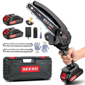 Seesii Se03 6 Inch Mini Chainsaw Electric Pruning Saw Cordless Tree Trimming Cutting
