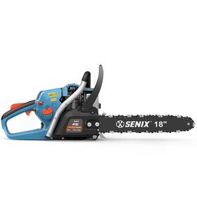 Senix 843212112648 18 Inch Gas Chainsaw 49cc Powered Loop Handle