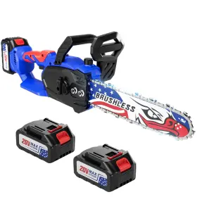 Sharklogger 810147643790 20v 12 Inch Brushless Chainsaw Electric Cordless Portable Chain Saw Ha
