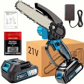 Shinylink Rms20 6-inch Portable Battery-powered Mini Chainsaw Compact Electric Saw